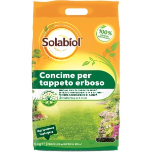 Solabiol Concime per tappeto erboso, concime universale per un prato verde e denso.