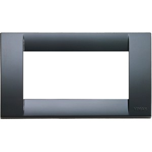 Placca di copertura grigia Vimar per interruttori e prese.