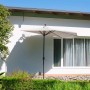Mezzo Ombrellone da giardino a palo centrale Ø 300 cm ecrù