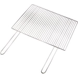 Griglia in metallo con manici per accessori barbecue.