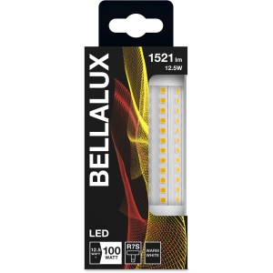 Lampadina LED tubolare Bellalux R7S, 13W, luce bianca calda, per lampade fluorescenti LED.