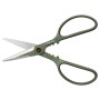 Cesoie per piante Fiskars con ampi manici verdi e lame in acciaio inox.