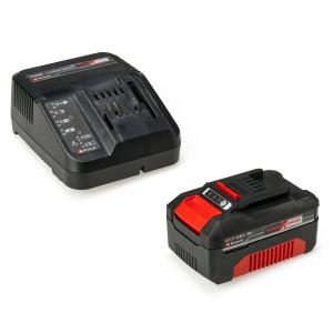 Einhell Power X-Change Starter Kit: batteria 18V 4Ah e caricabatterie.