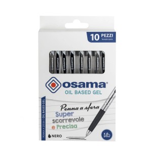 Penna a sfera gel a base di olio Osama, 10 pezzi, per Materiali per dipingere.