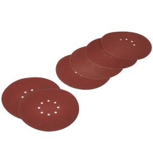 Set dischi abrasivi LUX, 6 pezzi, Ø 225 mm, varie grane per multi levigatrici.