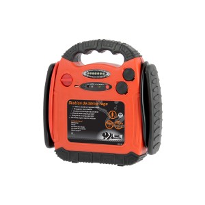 t.b.t. Avviatore di emergenza per auto, arancione con maniglia e luci LED.