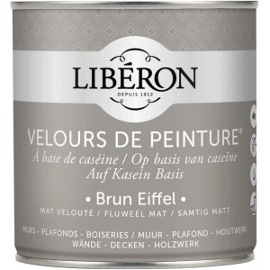 Idropittura lavabile Velours de Peinture Liberon Brun Eiffel 0,5 L