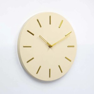 Orologio da parete Altair Ø 30x4 cm panna