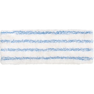 Panno di ricambio umido per lavapavimenti, microfibra con strisce blu.