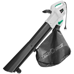 Soffiatore/aspiratore elettrico per foglie t.b.t. con sacco di raccolta.