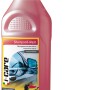 Flacone di shampoo auto concentrato rosa i-care per la cura dell'auto.
