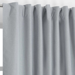 Tenda oscurante Warren con arricciatura e passanti nascosti 140x280 cm grigio