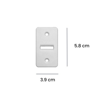 Guidacinghia tapparelle trasversale nylon supporto circolare bianco