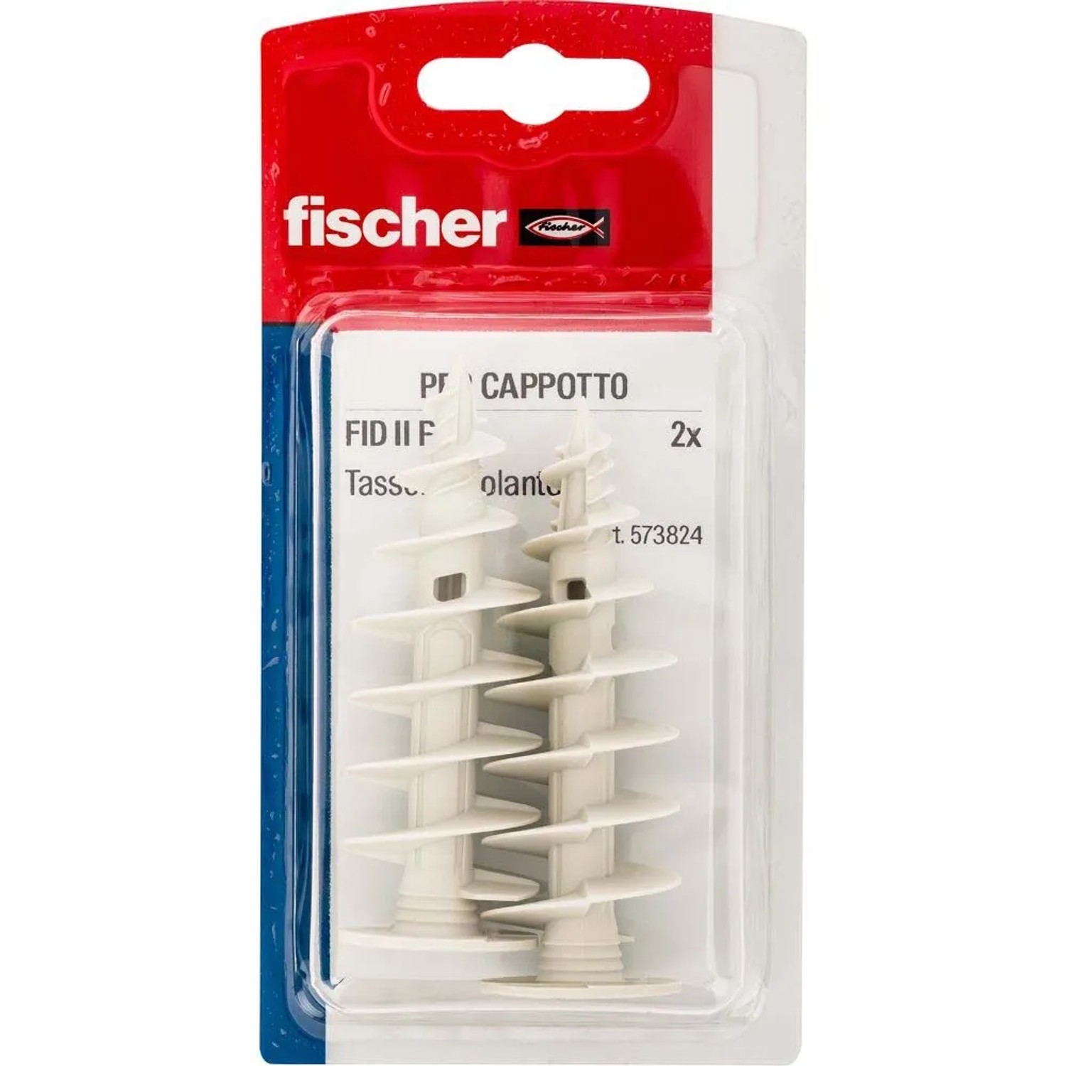 Fischer FID II tasselli per isolamento, 2 pezzi, per fissare oggetti leggeri.