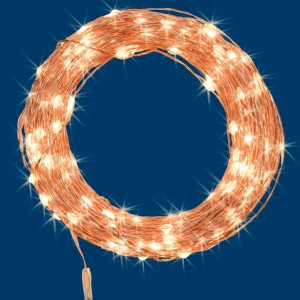 t.b.t. catena luminosa per interni, luce bianca calda.