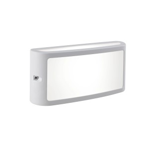 Applique LED t.b.t. bianca per montaggio a parete, design moderno.