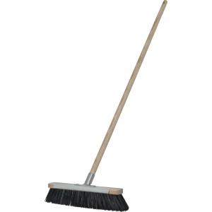 Scopa LUX Elasdra con manico, 140 cm, per pulizie pesanti in casa e cortile.