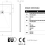 Disegno tecnico di un piatto doccia t.b.t. con dimensioni.