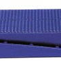 Cunei in plastica LUX Classic, cunei di livellamento blu con superficie scanalata per lavori di muratura e piastrellatura.