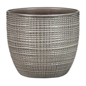 Scheurich portavaso 866 Pimienta, Ø 19 cm, in ceramica con motivo a trama.