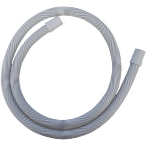 Tubo di prolunga sifone grigio, flessibile e ondulato.