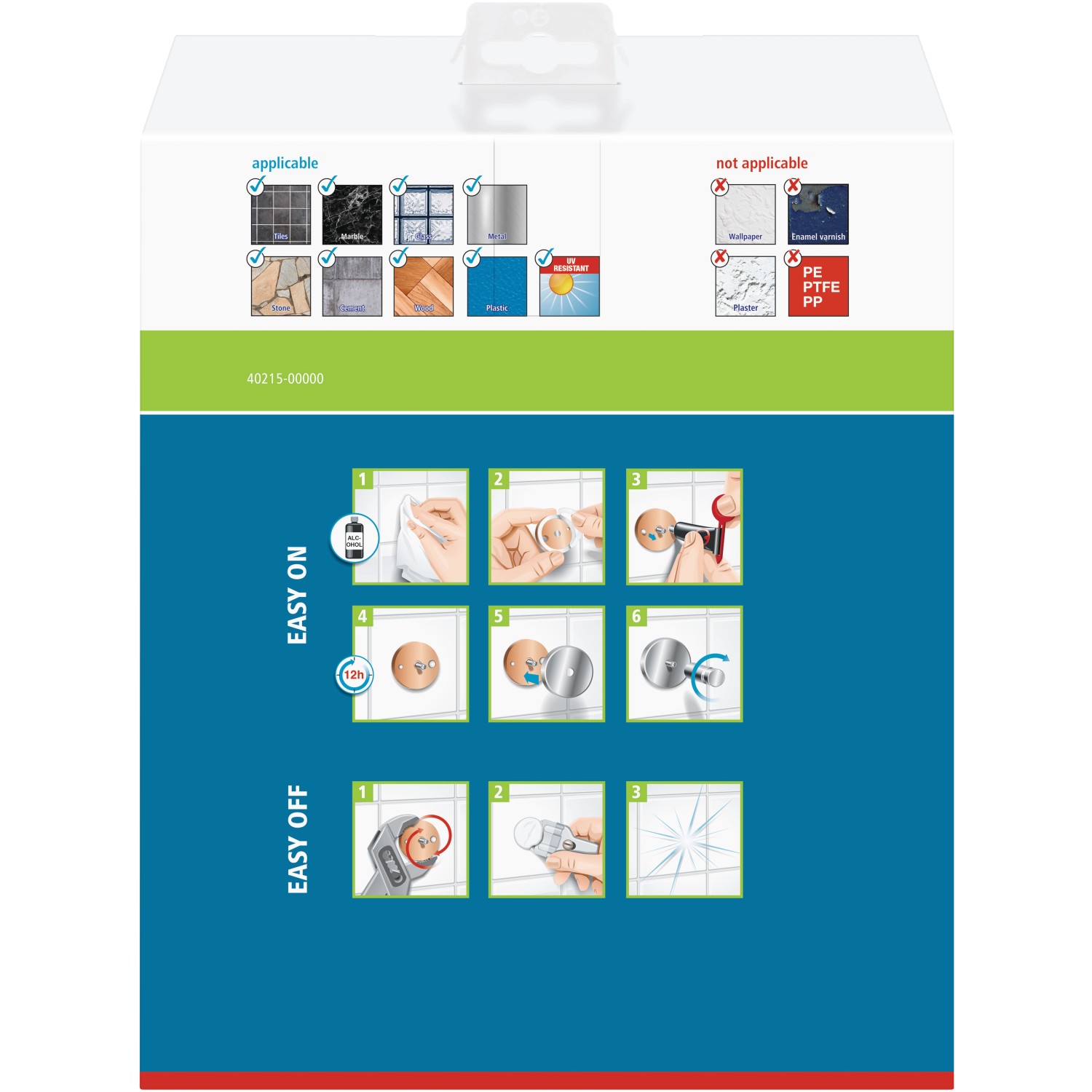 Istruzioni di montaggio per mensola angolare doccia Tesa Baath Plus, cromata. Guida passo passo per l'installazione.