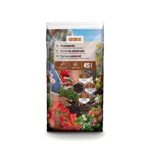 Sacco di terriccio universale 45 l, adatto per giardino e balcone.