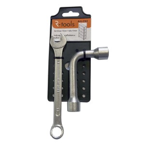 t.b.t. Set chiavi: chiave fissa e chiave a tubo, entrambe da 13 mm. Per viti e impalcature.