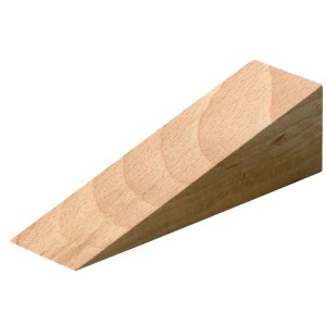 Cuneo in legno per accessori mobili, legno chiaro.