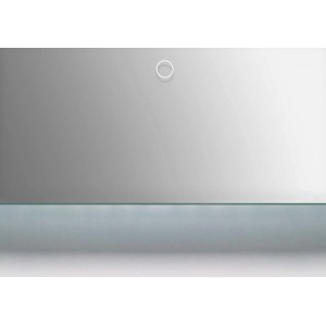 Specchiera t.b.t. con illuminazione. Design semplice per bagno e altro.