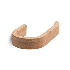 Porta carta igienica t.b.t. in legno chiaro.