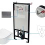 Set WC murale Artemides 6 in 1 bianco titanio