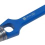 LUX punzone per fori 20 mm Comfort, utensile in acciaio blu per fori precisi su moquette, cartone e sughero.