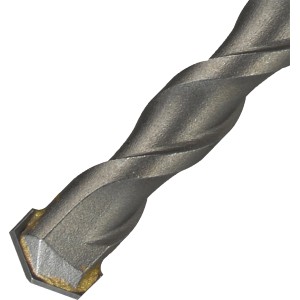 Punta per martello perforatore LUX SDS-Plus grigia, 10 mm, con elica per cemento e muratura.
