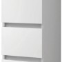 Mobile bagno t.b.t. bianco e stretto con due cassetti.