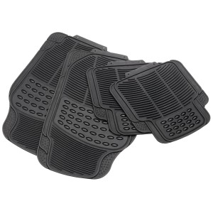 Set di 4 tappetini auto CMI per anteriore e posteriore, antiscivolo e universali.