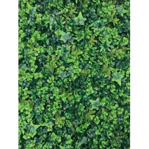 Siepe artificiale Irlanda verticale in polietilene 1x1 m verde