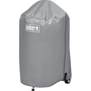 Copertura Weber per barbecue a carbone da 47 cm, grigia, protegge da raggi UV e pioggia.