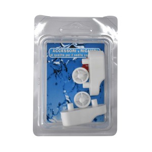 Accessori per sedili WC: Fissaggi bianchi per sedili WC in blister.