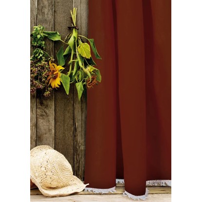 Tenda da sole a caduta verticale Dakar cotone 150 cm x 250 cm marrone