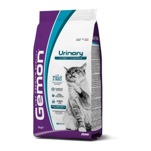 Gemon Urinary cibo secco per gatti con pollo e riso, confezione da 2kg.