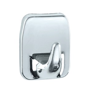 Wenko Gancio a muro universale cromato, confezione da 2, per bagno e casa.