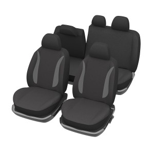 Set coprisedili auto t.b.t., grigio con strisce decorative per interni auto.