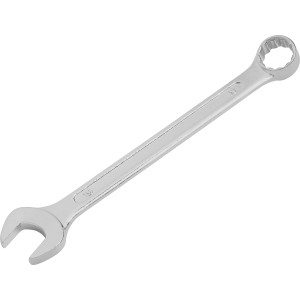 Chiave combinata cromata, 19 mm, per serrare viti e bulloni.