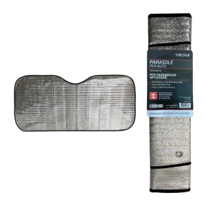 t.b.t. Parasole auto argentato per parabrezza.