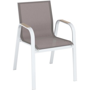 Sedia da giardino Butterfield in alluminio e textilene