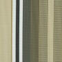 Dettaglio di una tenda da sole t.b.t. beige con motivo a righe.