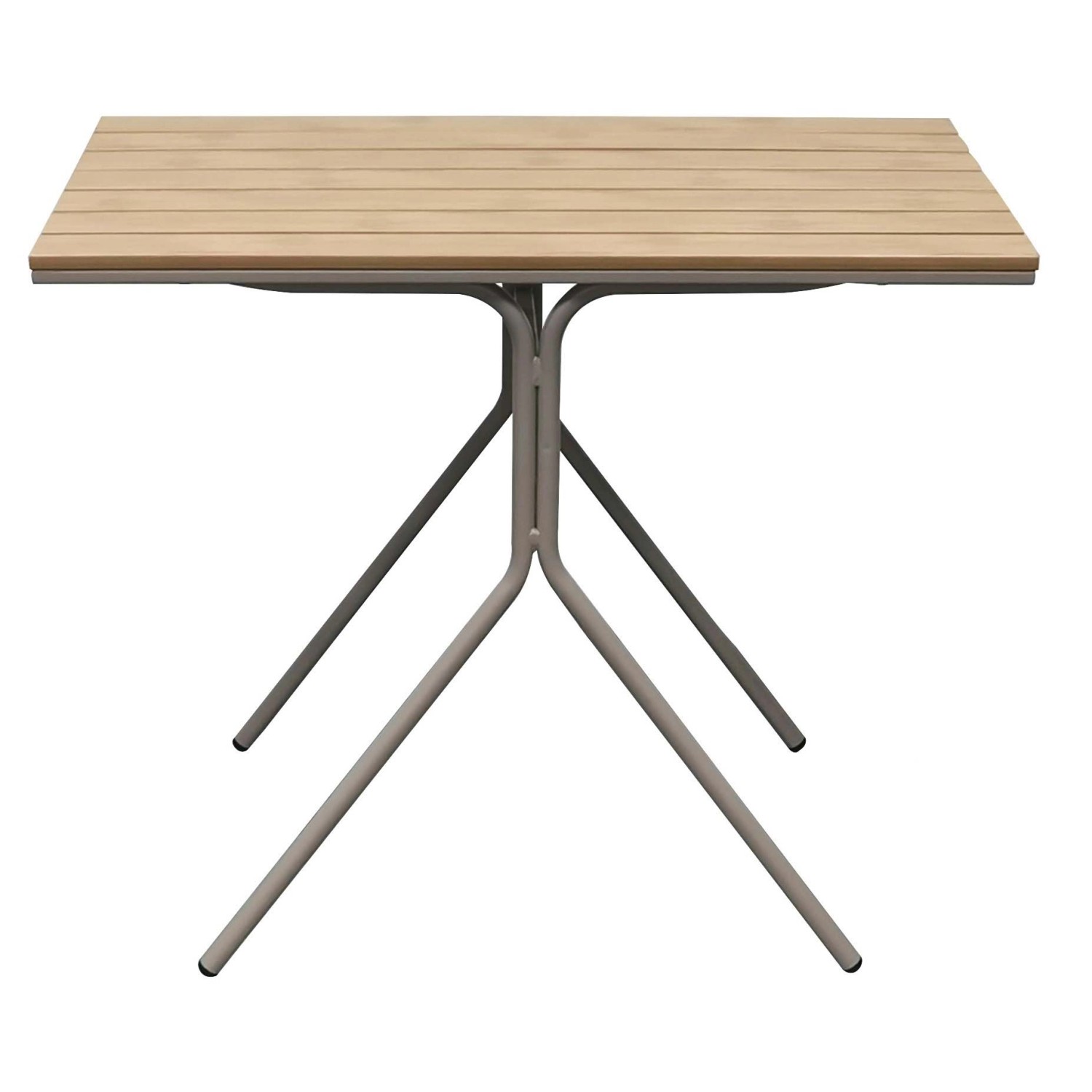 AVANTI TRENDSTORE - Limana - Tavolo Da Giardino Con Telaio In Metallo E Piano Tavolo In Polywood Disponibile In 2 Misure Diverse Lap 90x74x90 Cm 92346705