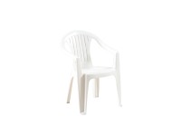 Sedia Alice In Plastica Impilabile Colore Bianco Modello Comfort