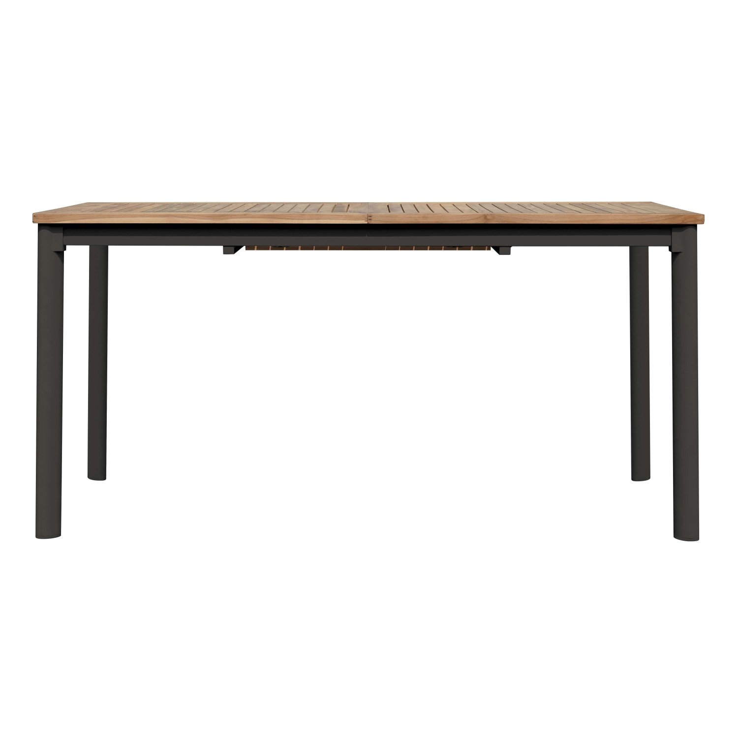 Tavolo allungabile da giardino in teak e alluminio 150/210x90 cm